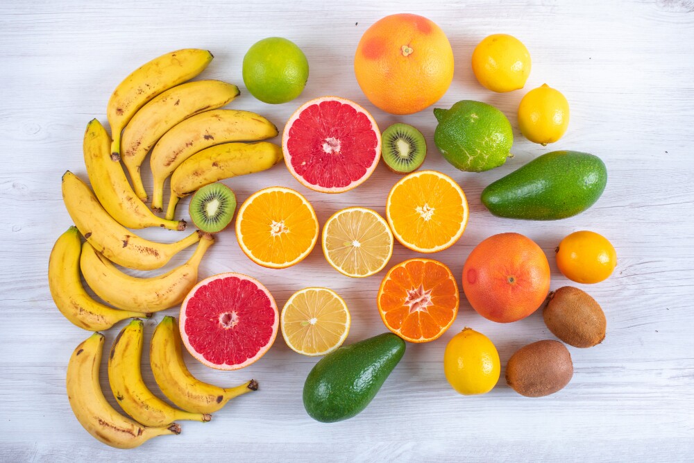 Inclua uma boa variedade de frutas na sua dieta.